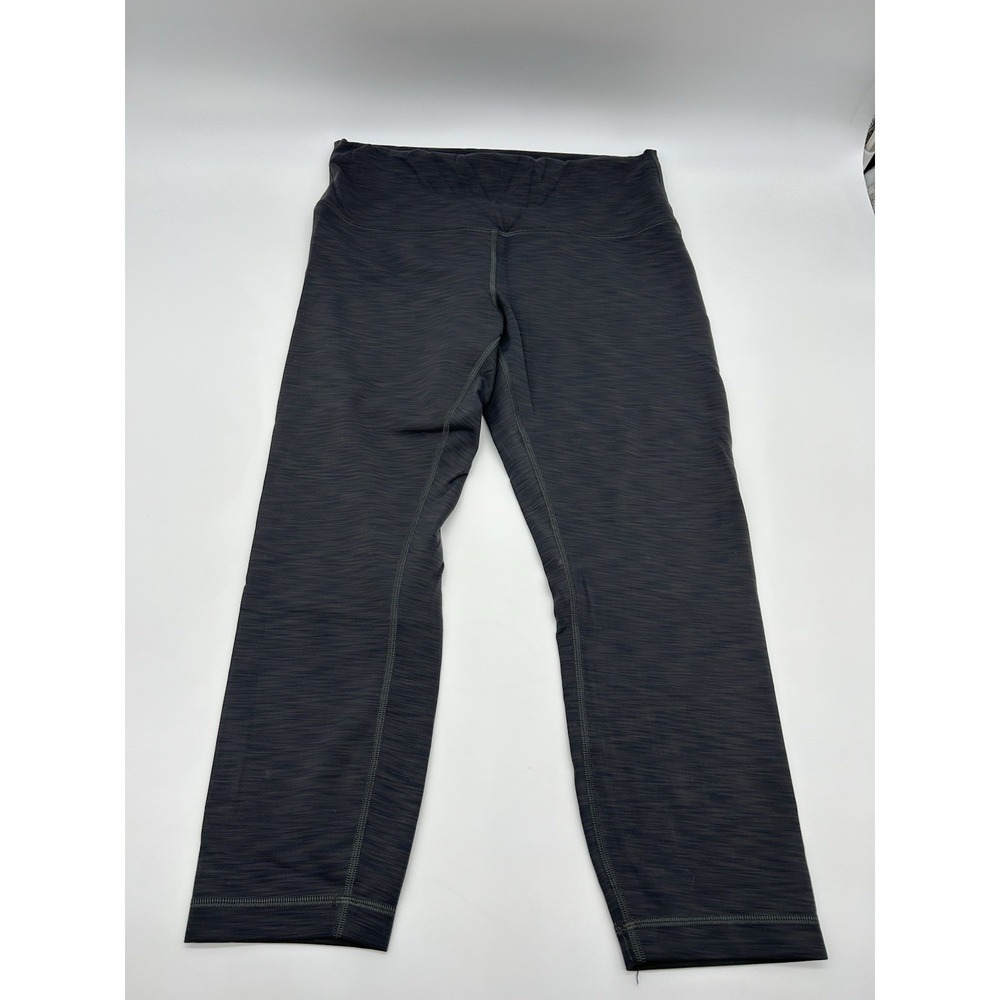 Lululemon Women's Gray Leggings‎ Sz 12 Cropped 23 Inch